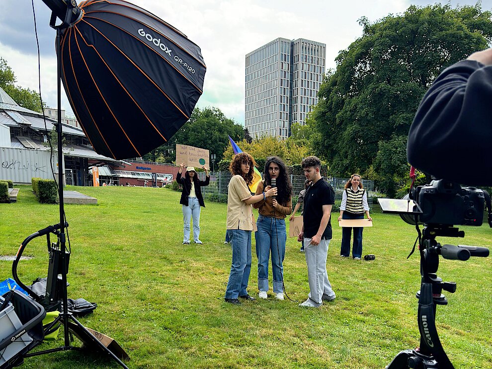 Mit Videos von und für junge Menschen werden ihre Themen im Wahlkampf platziert (Foto: Jugendring Dortmund) VideodrehJugend