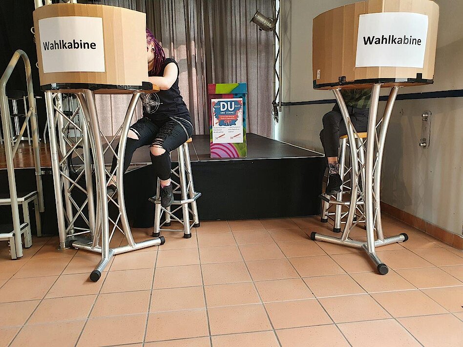 Wahllokal in der JFS Scharnhorst _9666109